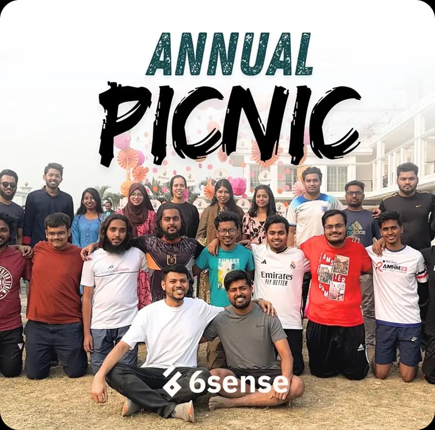 Picnic celebration - Team members enjoying